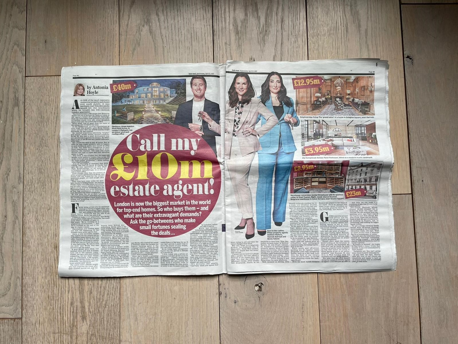 SoH estate agents Featured in the Daily Mail
