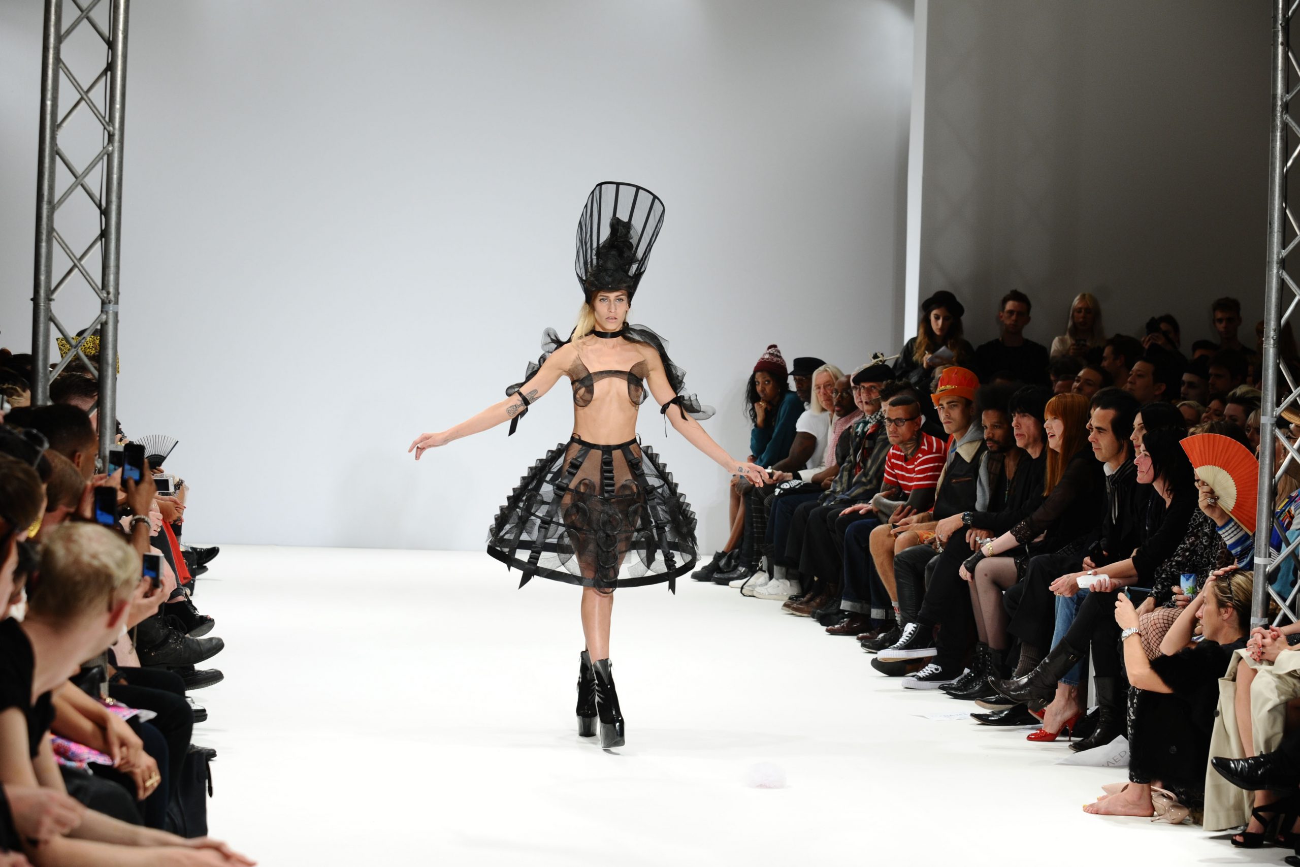 Alice Dellal Modelling At The Pam Hogg Catwalk show